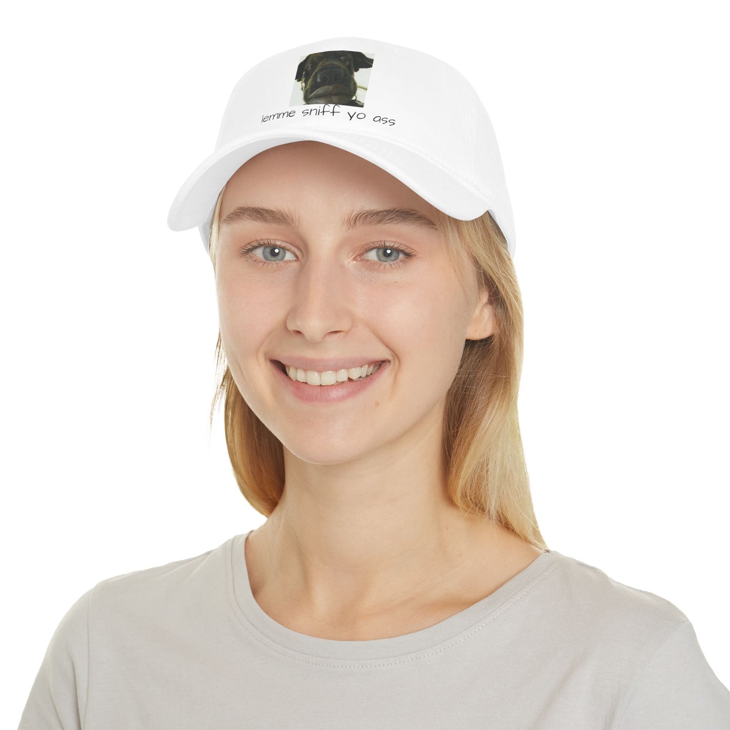 Baseball Cap - Dog saying 'lemme sniff yo ass'